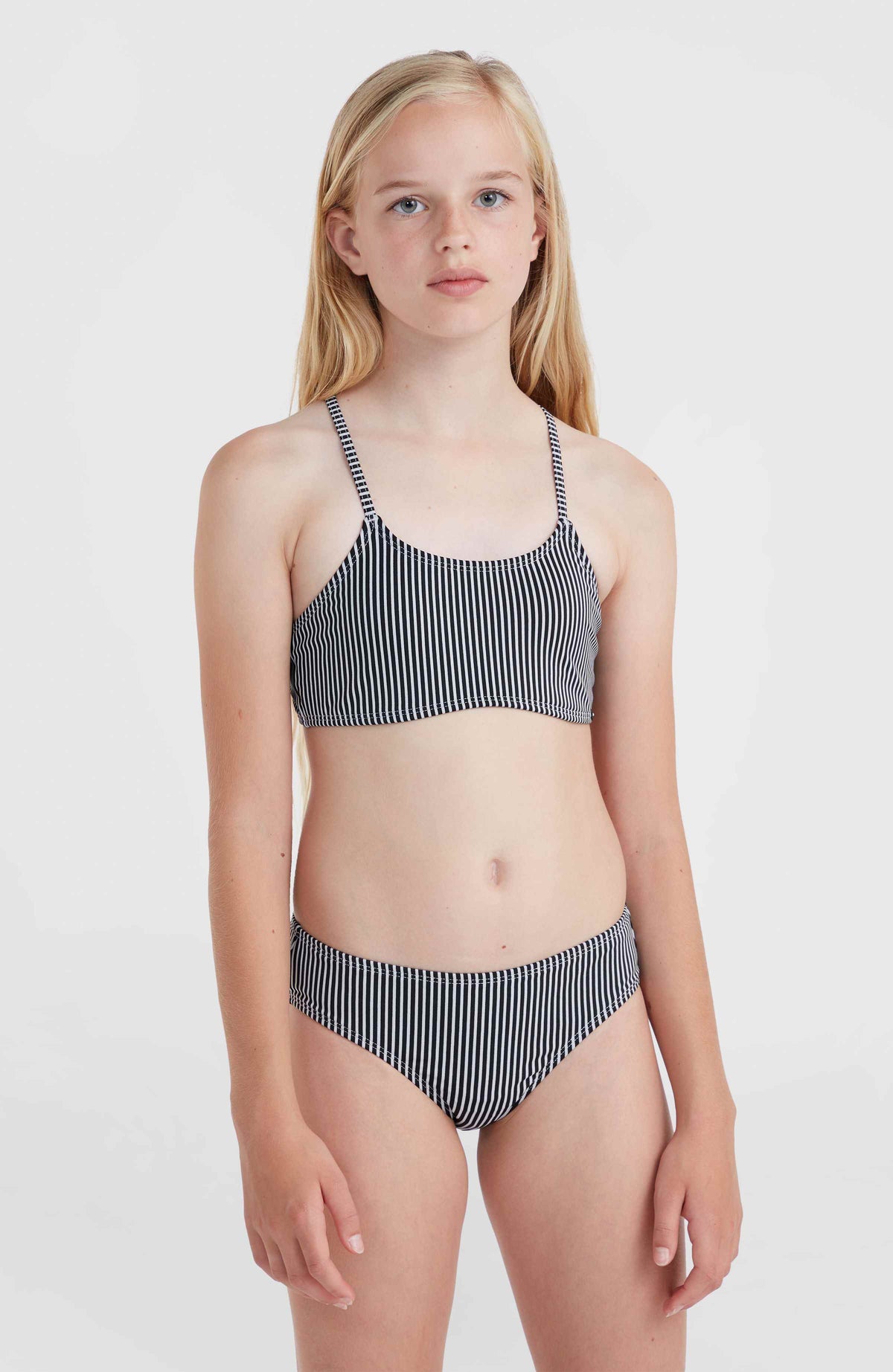 Ensemble de bikinis Essentials | Black Simple Stripe