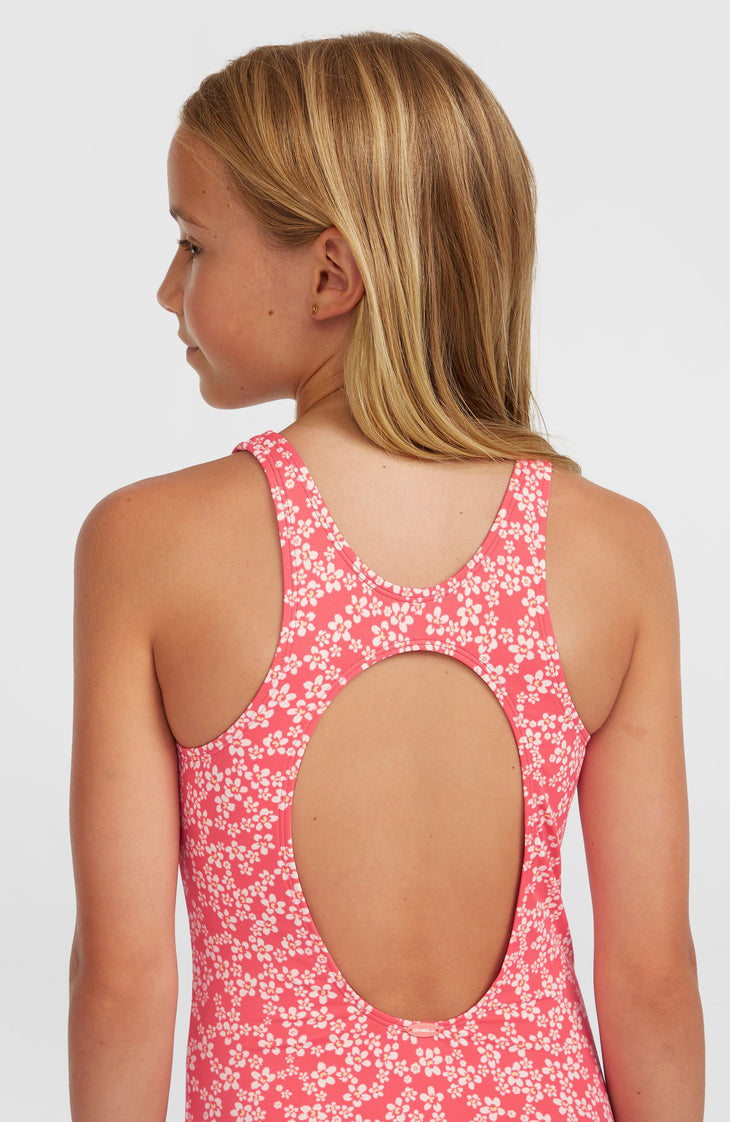 Maillot une pièce Essentials | Pink Milliflower