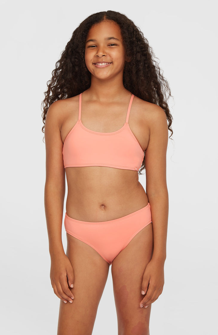 Ensemble de bikinis brassière Essentials | Coral Pink