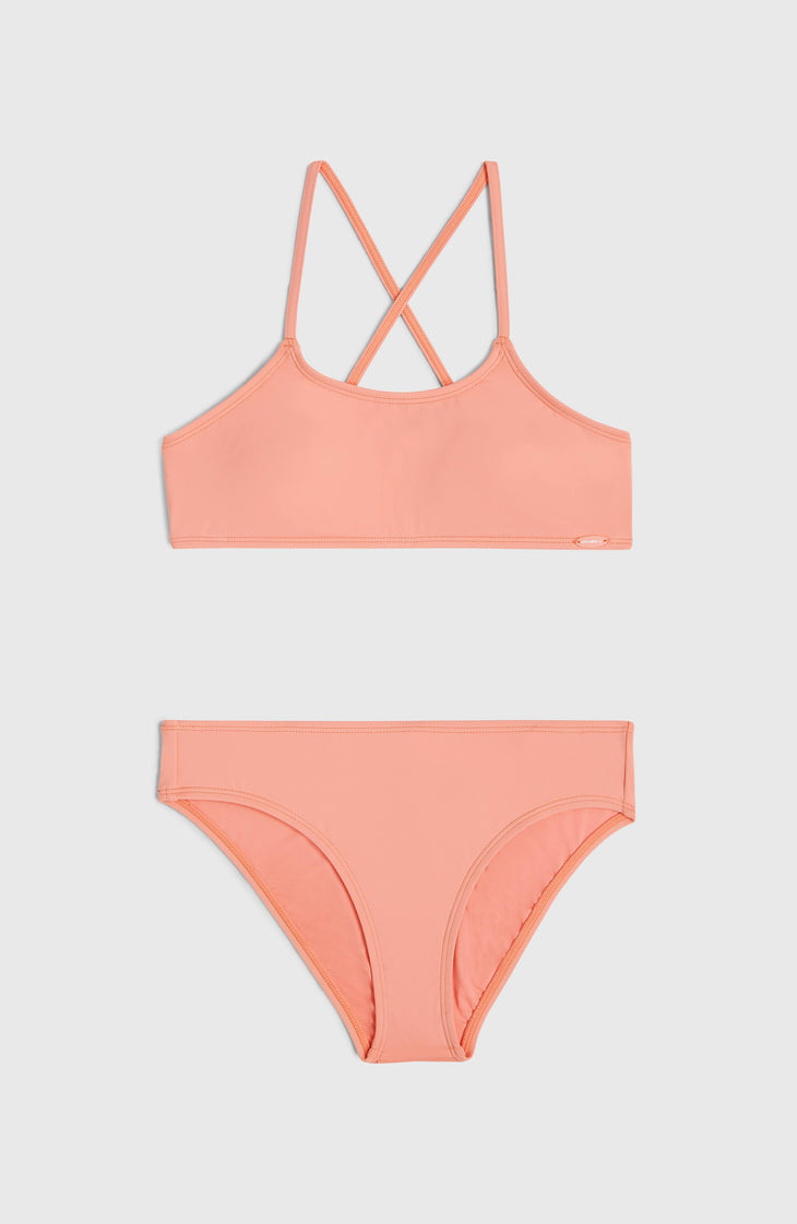 Ensemble de bikinis brassière Essentials | Coral Pink