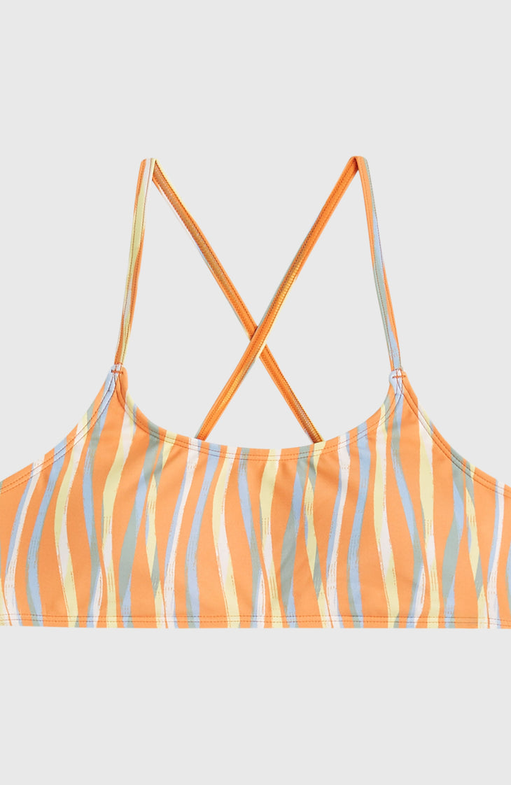 Ensemble de bikinis brassière Essentials | Funky Peach Swirly
