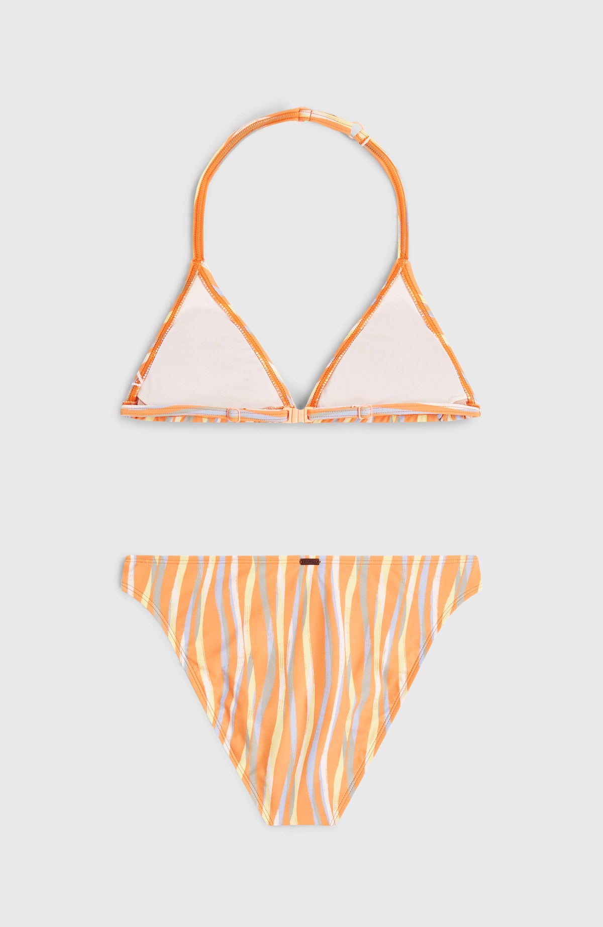 Ensemble de bikinis triangle Essentials | Funky Peach Swirly