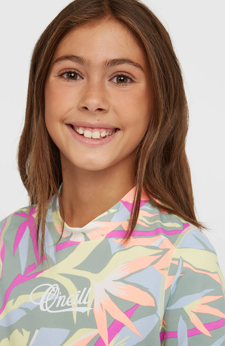 Lycra à manches courtes O'Neill Graphic | Green Wmns Tropicana