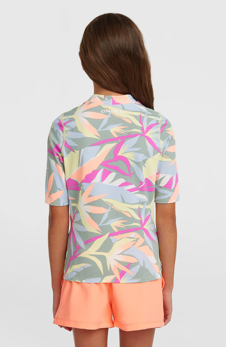 Lycra à manches courtes O'Neill Graphic | Green Wmns Tropicana