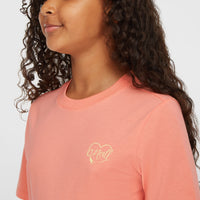 T-shirt Script | Coral Pink