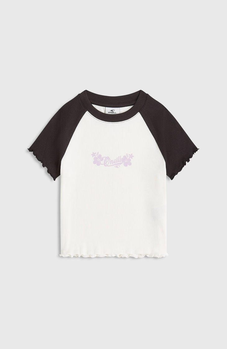 T-shirt côtelé O'Neill Colour-Block | Snow White Colour Block