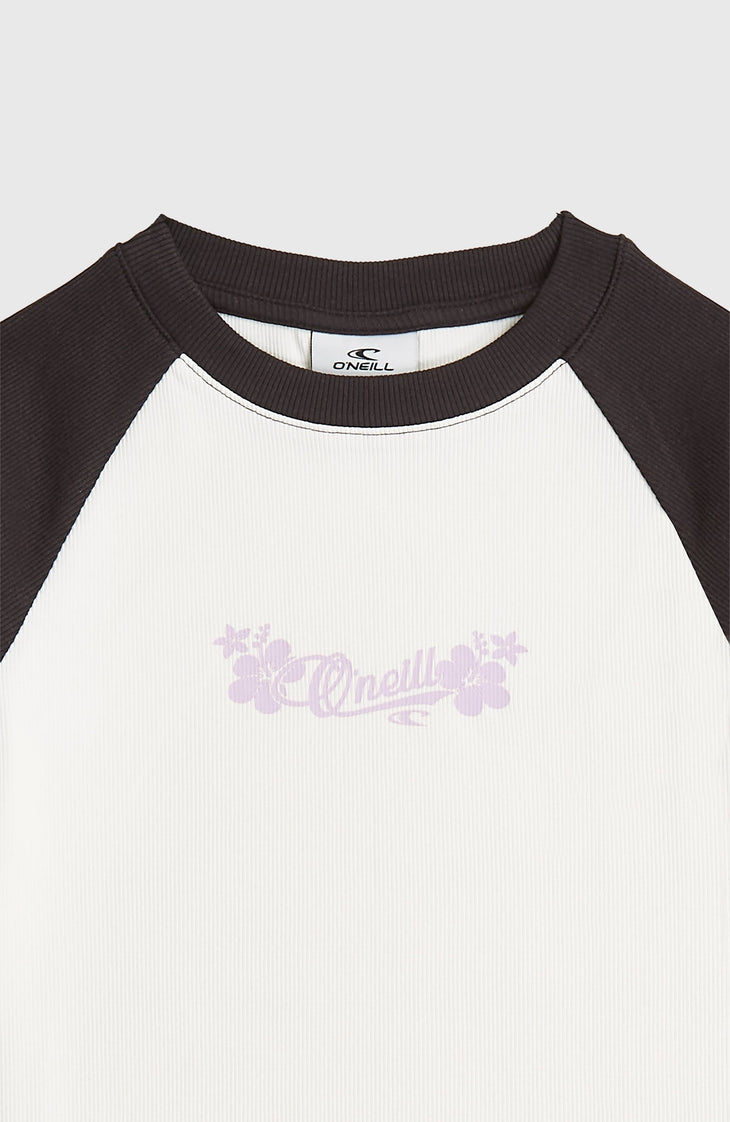 T-shirt côtelé O'Neill Colour-Block | Snow White Colour Block