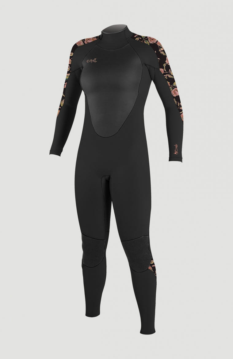 Epic 4/3mm Back Zip Full Wetsuit | Black