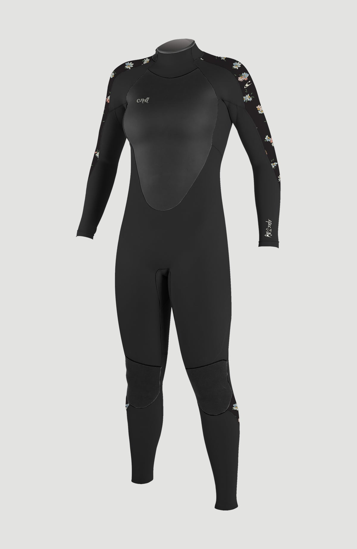 Epic 5/4mm Back Zip Full Wetsuit | BLACK/BLACK/CINDY DAISY