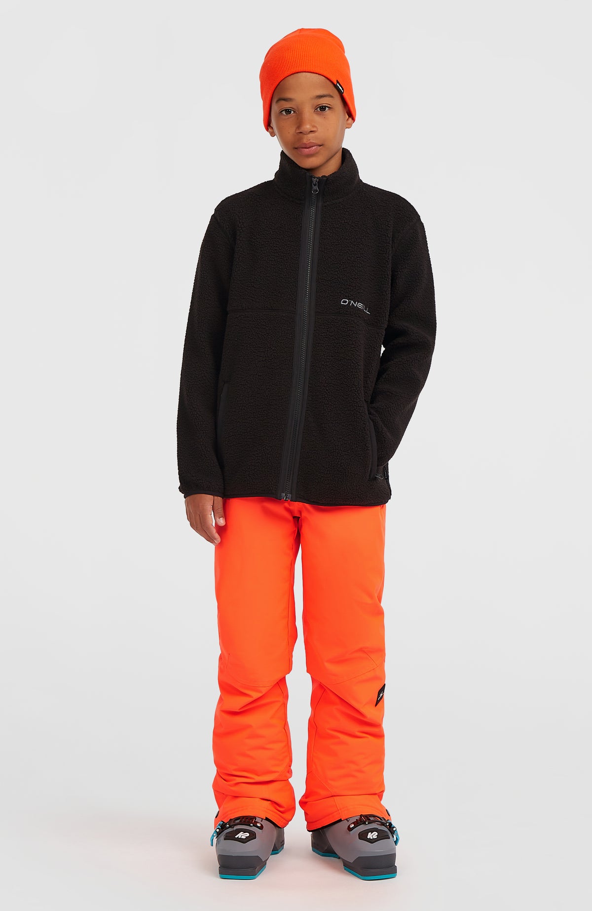Polaire à poils longs et zip intégral | Black Out
