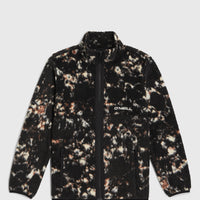 Polaire à poils longs et zip intégral | Black/Beige Quarry