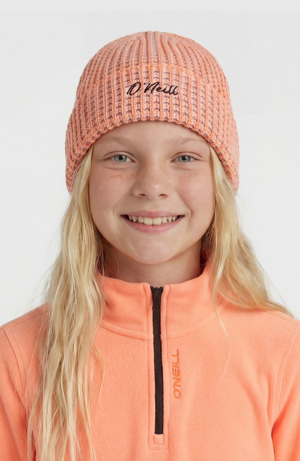 Bonnet O'Neill Grid | Funky Peach Colour Block