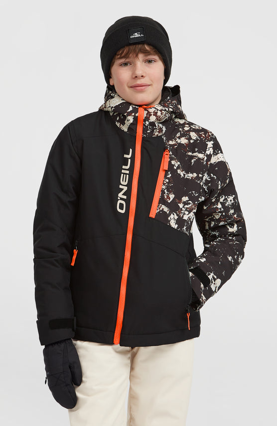 Veste de ski FWC'Cruz Block | Black/Beige Quarry