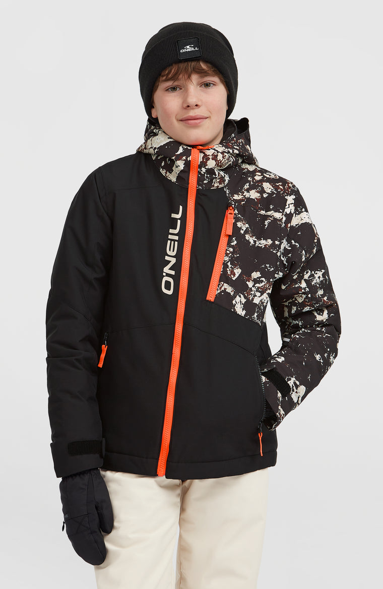 Veste de ski FWC'Cruz Block | Black/Beige Quarry