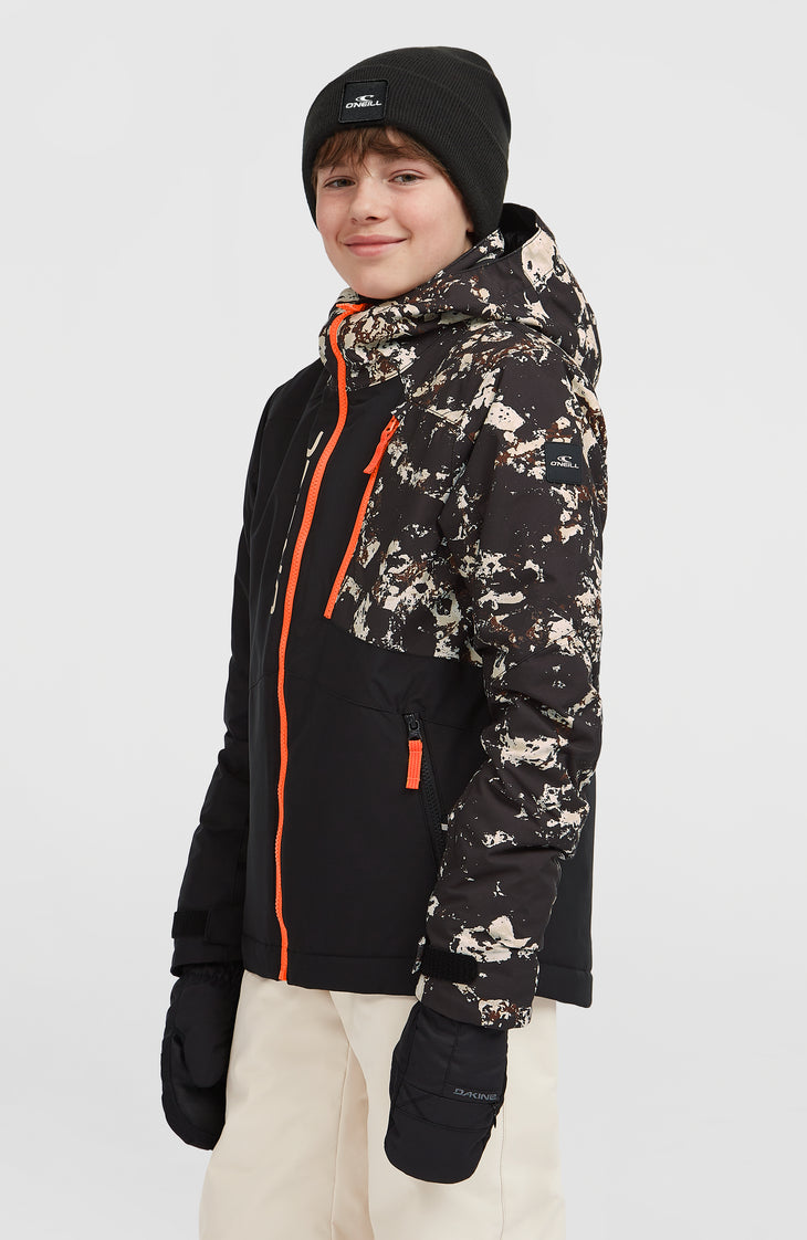 Veste de ski FWC'Cruz Block | Black/Beige Quarry
