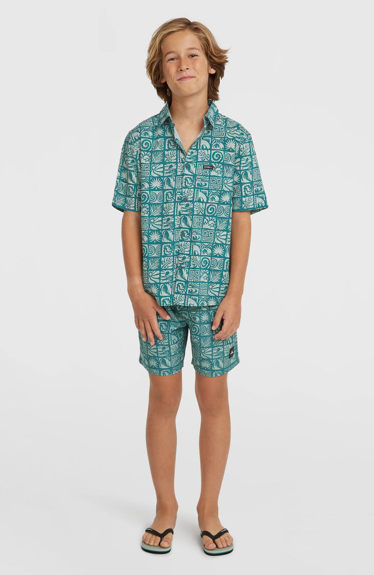 Chemise Print | Blue Bricks