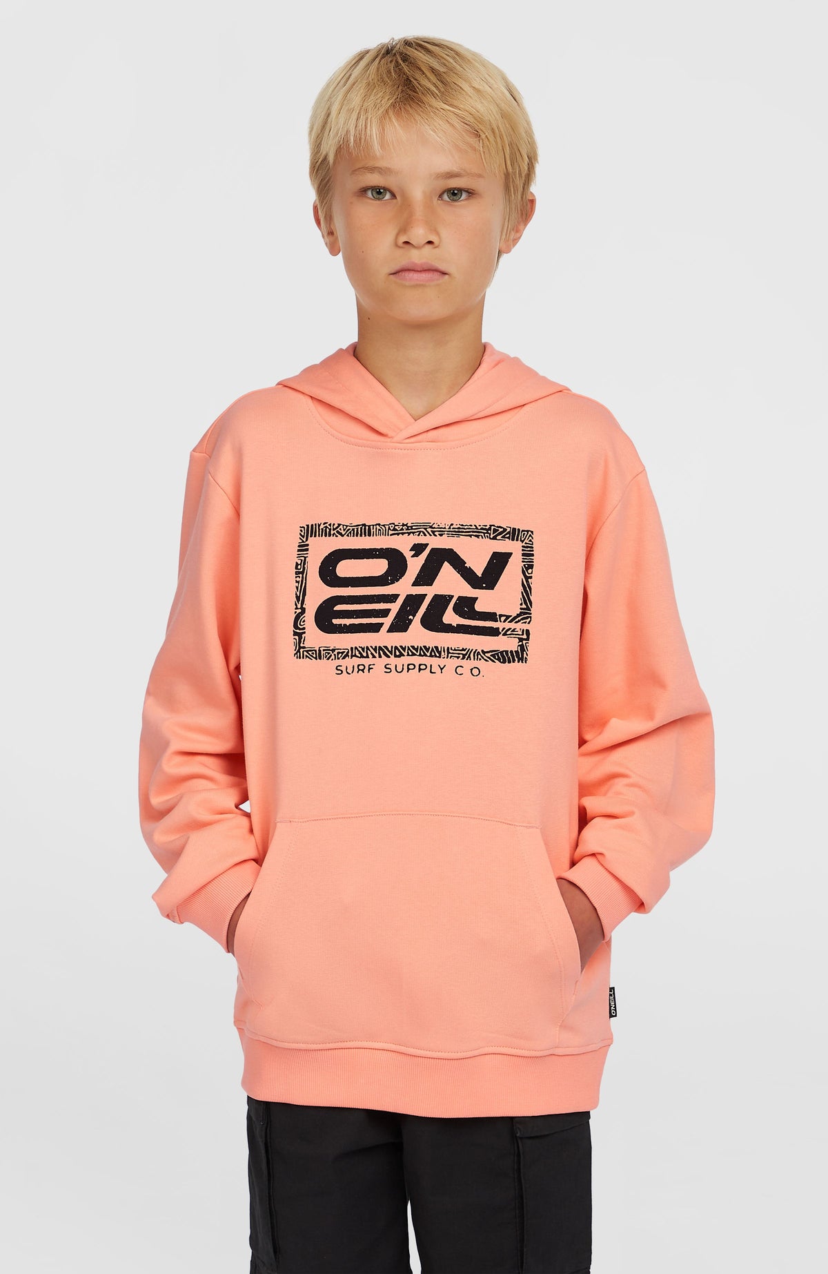 Sweat à capuche Logo | Coral Pop