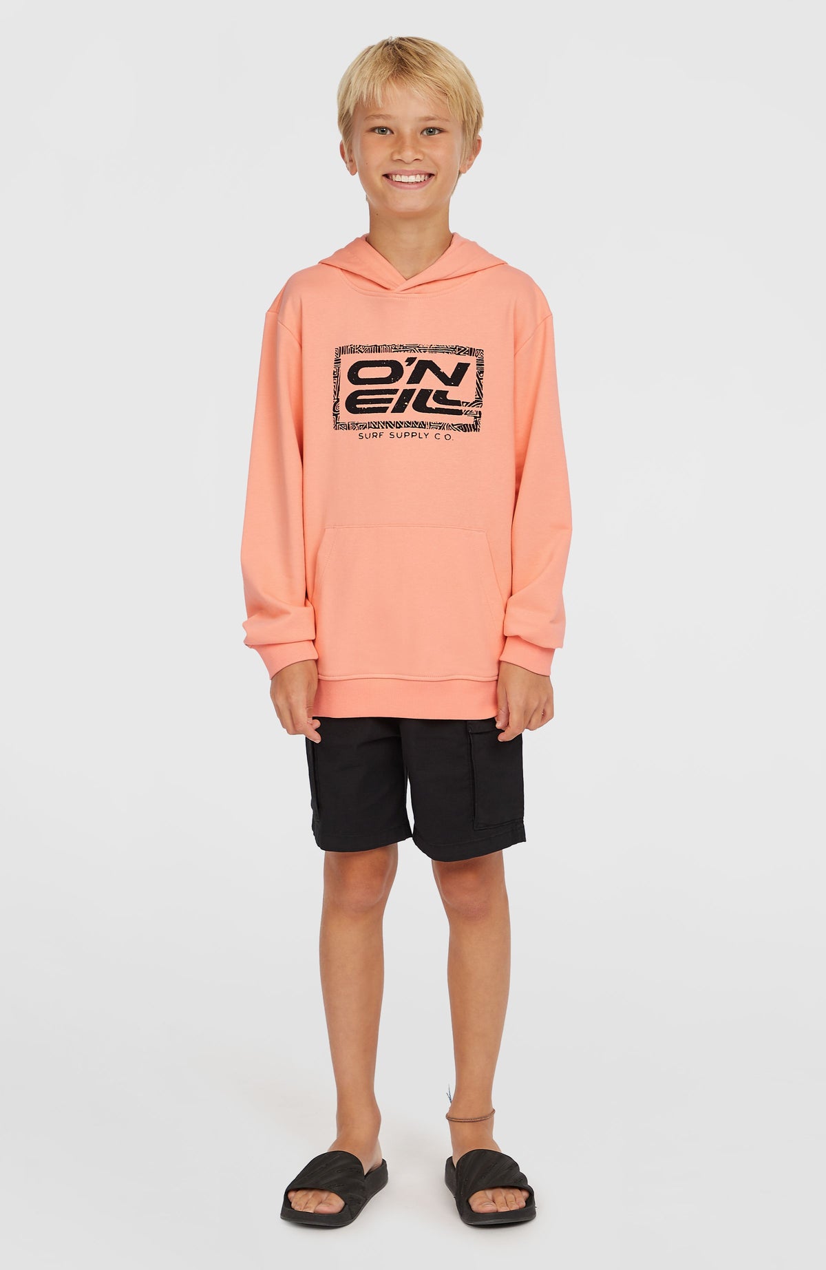 Sweat à capuche Logo | Coral Pop