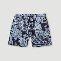 Short de bain Cali Hybrid 13 | Black Oyster