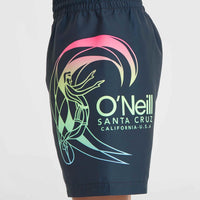 Short de bain Circle Surfer 14\ | Outer Space Circle Surfer Grandient Panel