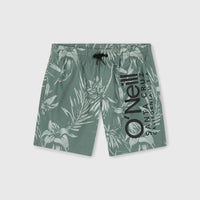 Short de bain Mix and Match Cali Floral 14'' | Green Tonal Tropicana