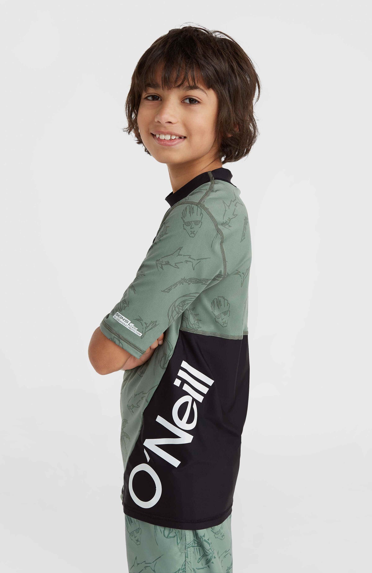 Lycra à manches courtes Mix and Match Crazy | Green Vintage Surfer