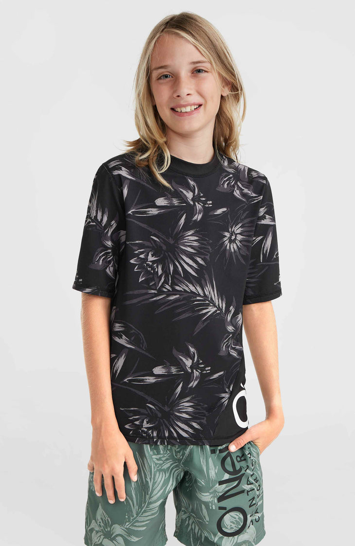 Lycra à manches courtes Mix and Match Crazy | Black Tonal Tropican