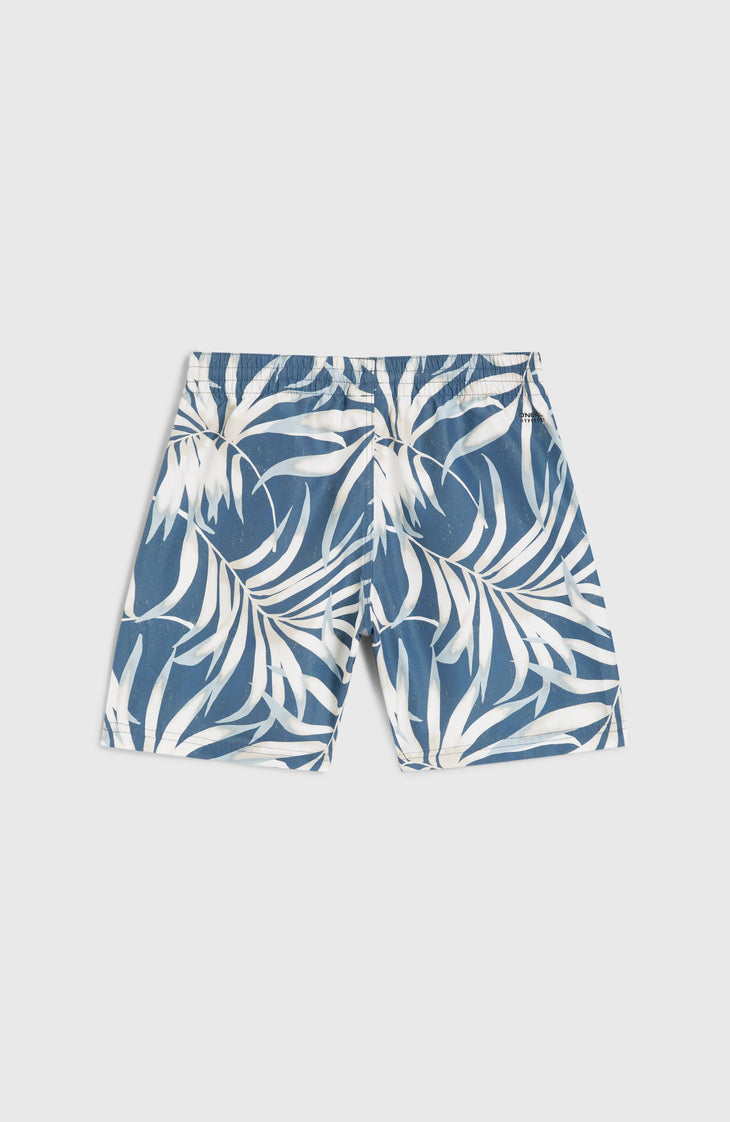 Short de bain Cali 14'' | Blue Dipped Leaves