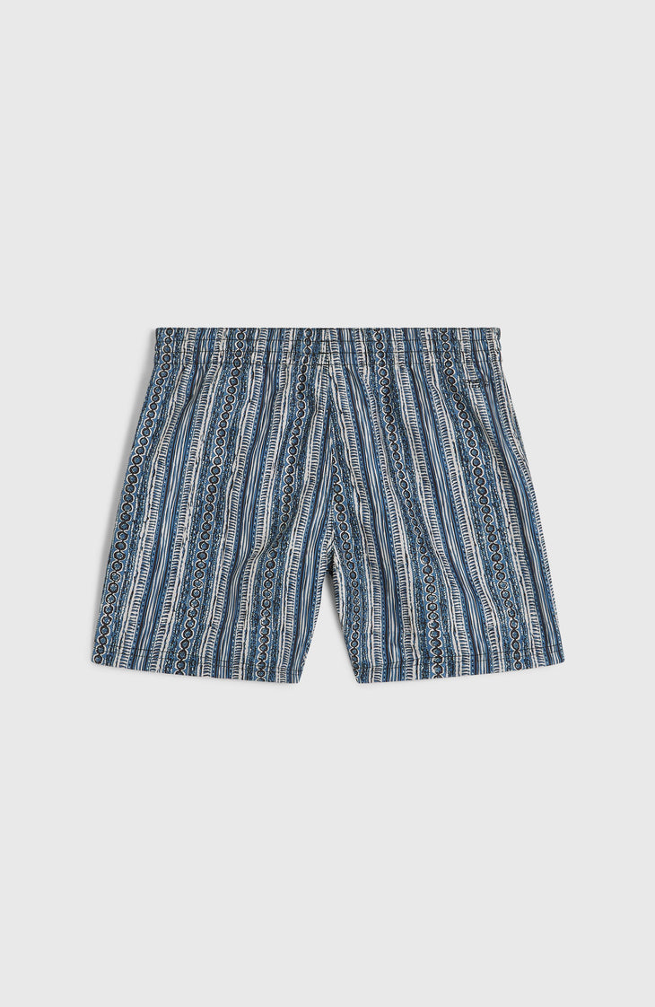 Short de bain Cali 14'' | Blue Pressed Lines