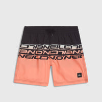 Short de bain Cali Stripe 14 | Coral Upside Down