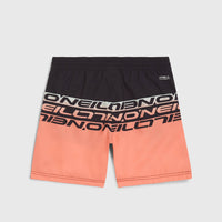 Short de bain Cali Stripe 14 | Coral Upside Down