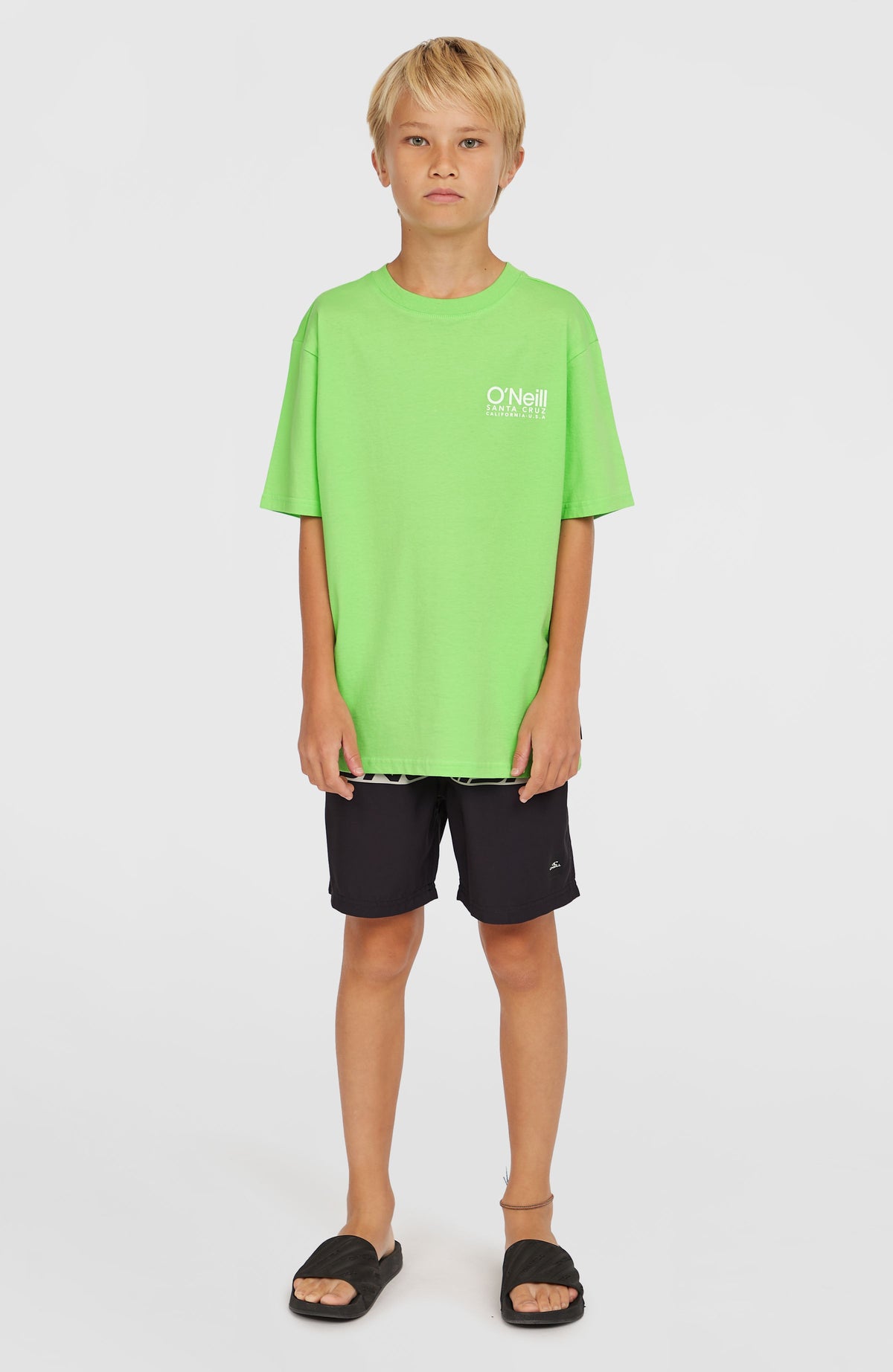 Short de bain Cali Stripe 14 | Green Upside Down