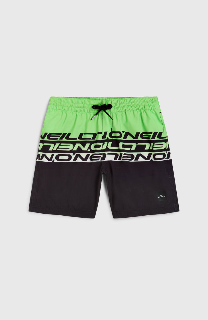 Short de bain Cali Stripe 14 | Green Upside Down