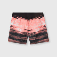 Short de bain Cali Gradient 14'' | Coral Melted Texture