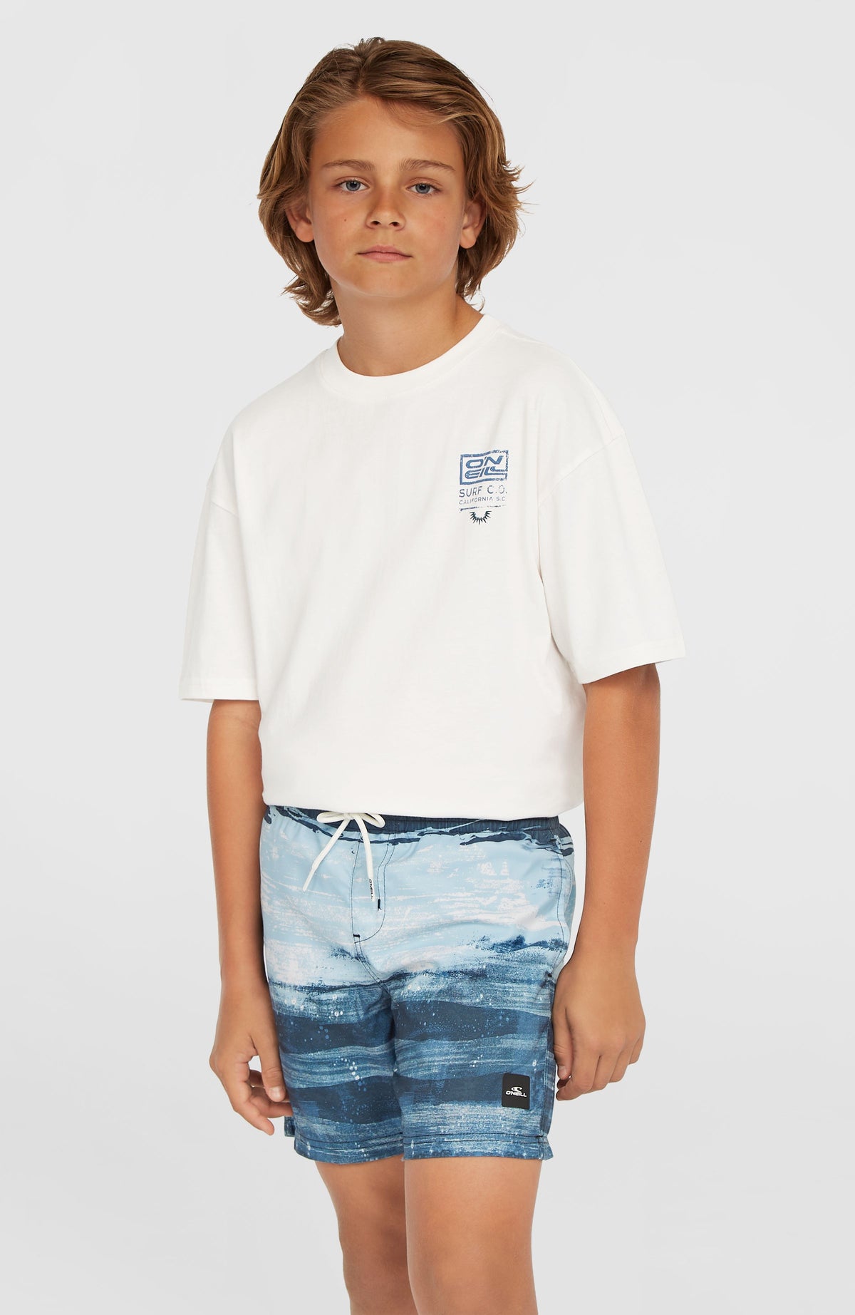 Short de bain Cali Gradient 14'' | Blue Melted Stripe Boys