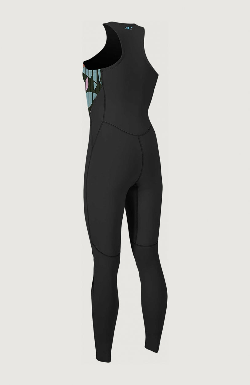 Bahia 1.5mm Front Zip Sleeveless Full Wetsuit | Black