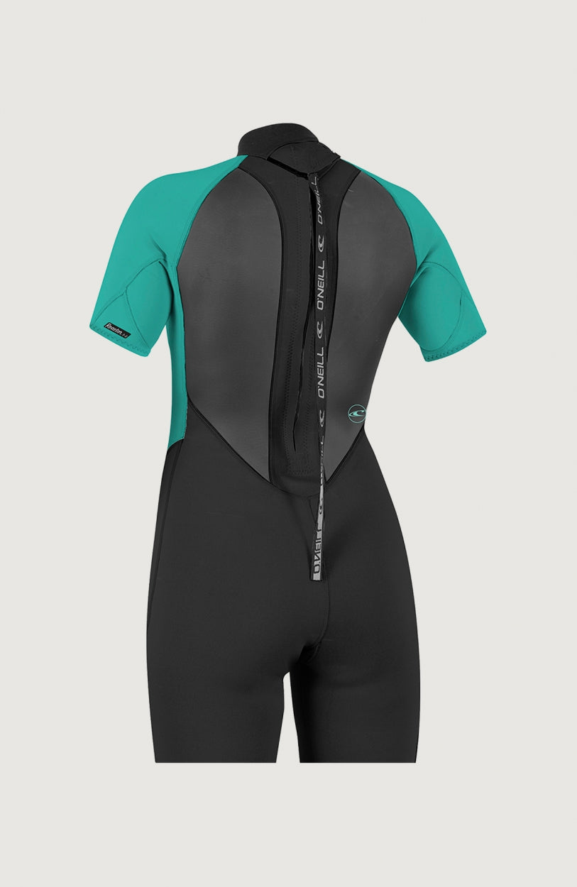 Reactor-2 2mm Back Zip Shortsleeve Spring Wetsuit | BLK/LTAQUA