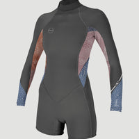 Bahia 2/1mm Back Zip Longsleeve Spring Wetsuit | GRAPHITE/DESERT BLOOM/DRIFT BL