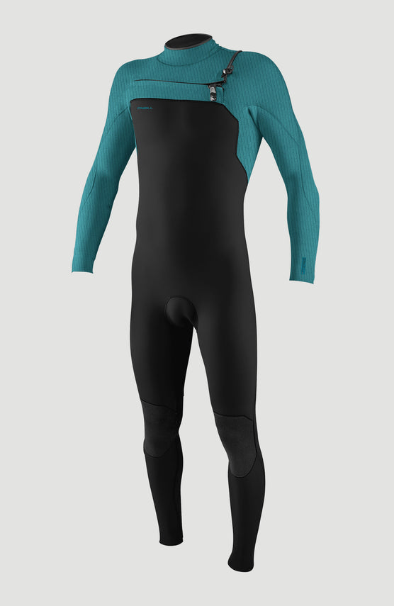 Hyperfreak Plus 3/2mm Chest Zip Full Wetsuit | BLACK/TIDE POOL