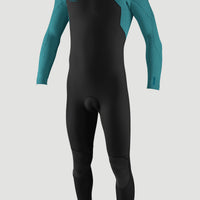 Hyperfreak Plus 4/3mm Chest Zip Full Wetsuit | BLACK/TIDE POOL