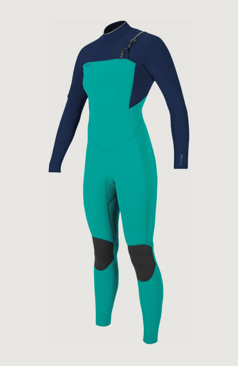 Hyperfreak Plus 3/2mm Chest Zip Full Wetsuit | Light Green