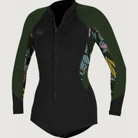 Bahia 2/1mm Front Zip Long Sleeve Spring Wetsuit | Black