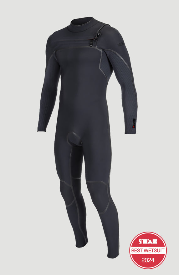 Hyperfreak Plus 4/3mm Chest Zip Full Wetsuit | BLACK/BLACK