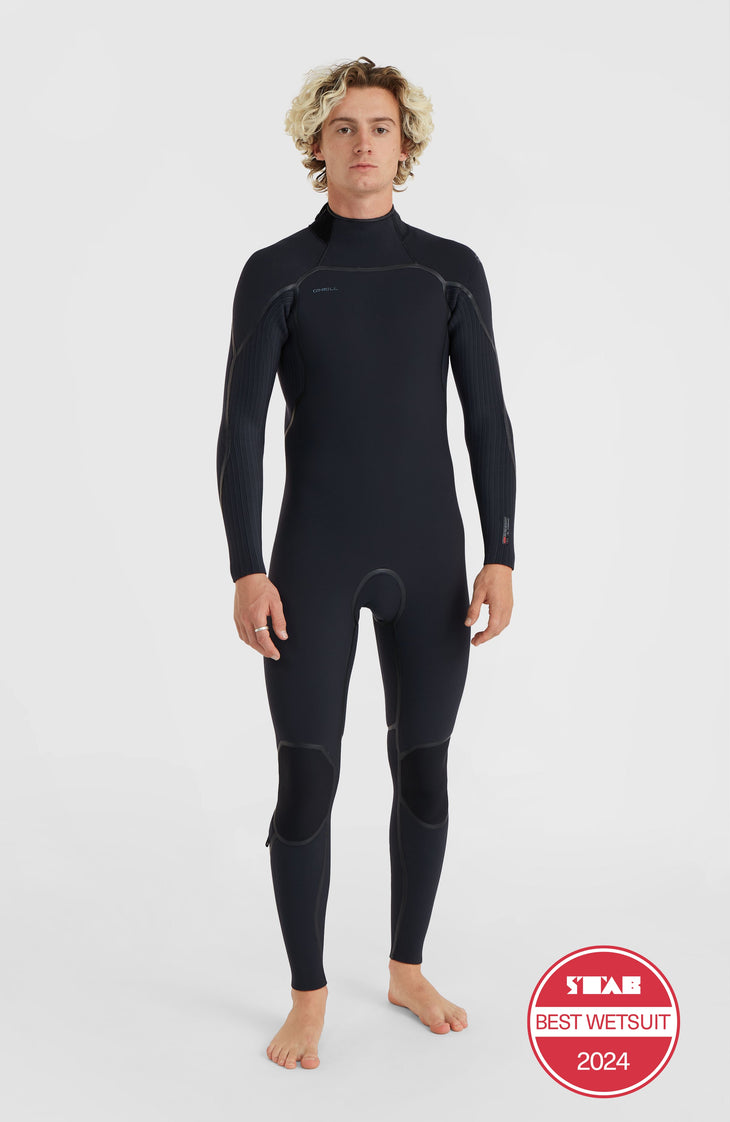 Hyperfreak Fire 4/3mm Back Zip Full Wetsuit | BLACK/BLACK