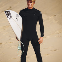 Epic 4/3mm Chest Zip Full Wetsuit | A05 BLK/BLK/BLK