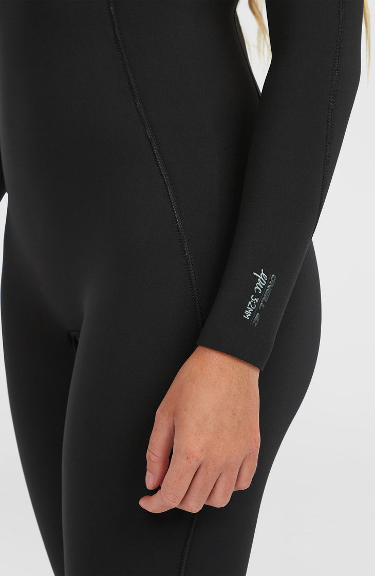 Epic 3/2 Chest Zip Full Wetsuit | A05 BLK/BLK/BLK