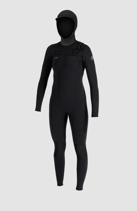 Epic 6/4 Chest Zip Wetsuit with Hood | A05 BLK/BLK/BLK