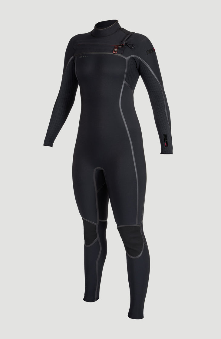 Hyperfreak Fire Plus 4/3mm Chest Zip Full Wetsuit | BLACK/BLACK