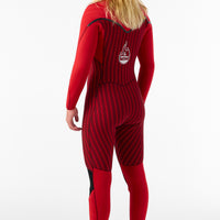 Hyperfreak Fire 4/3+mm Chest Zip Full Wetsuit | BLACK/BLACK