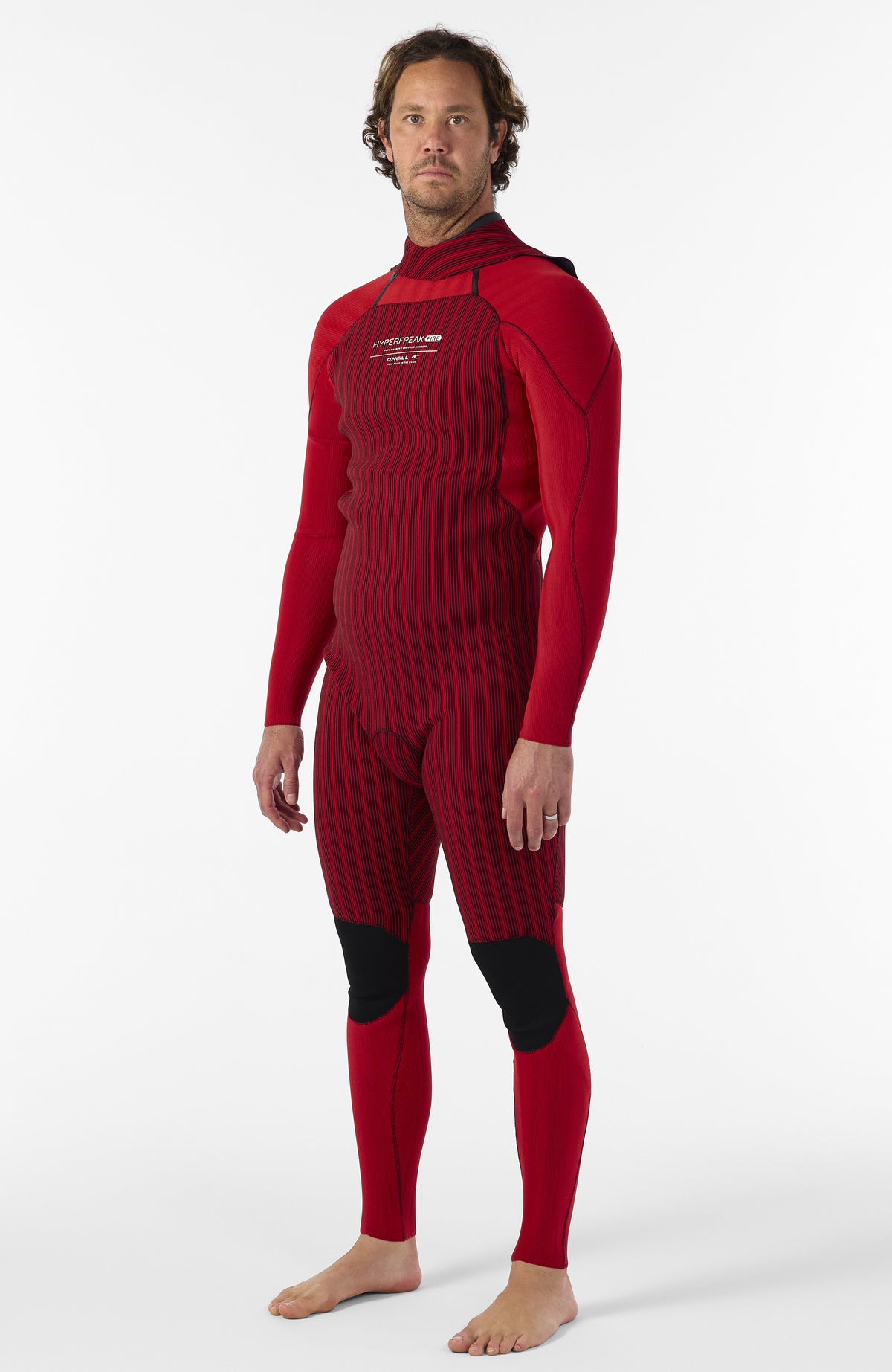 Hyperfreak Fire 5/4mm+ Back Zip Full Wetsuit | BLACK/BLACK